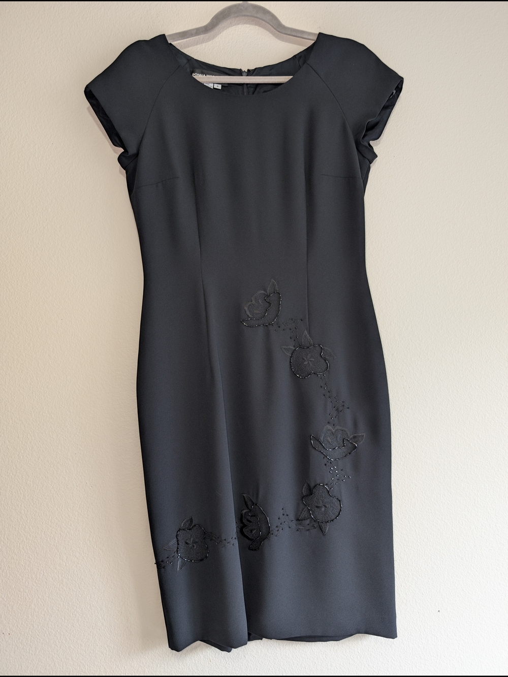 Vintage Donna Morgan Sheath Beaded Dress Size 8